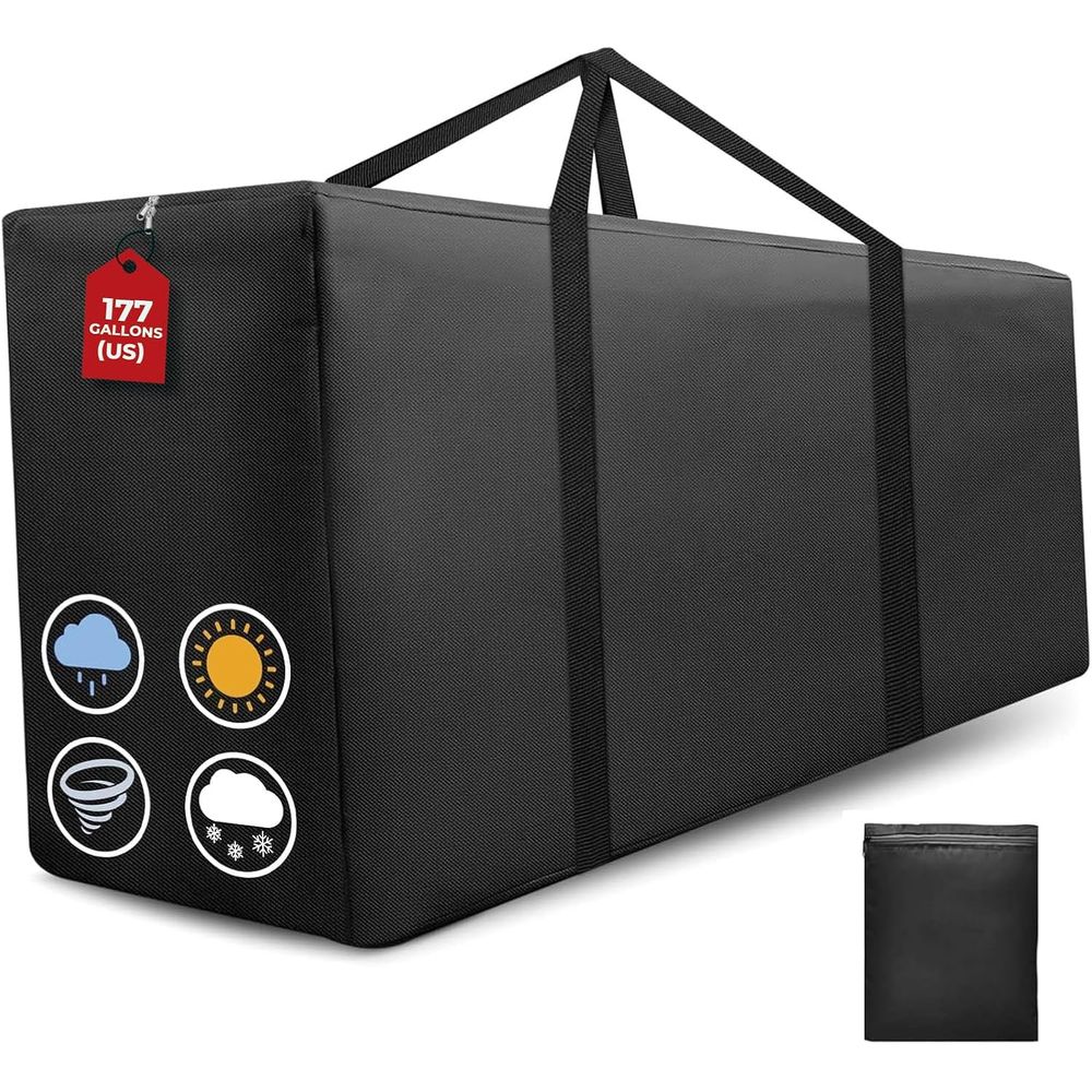 Outdoor Furniture With Storage For Cushions - 177 Gallonen extra große Aufbewahrungstasche für