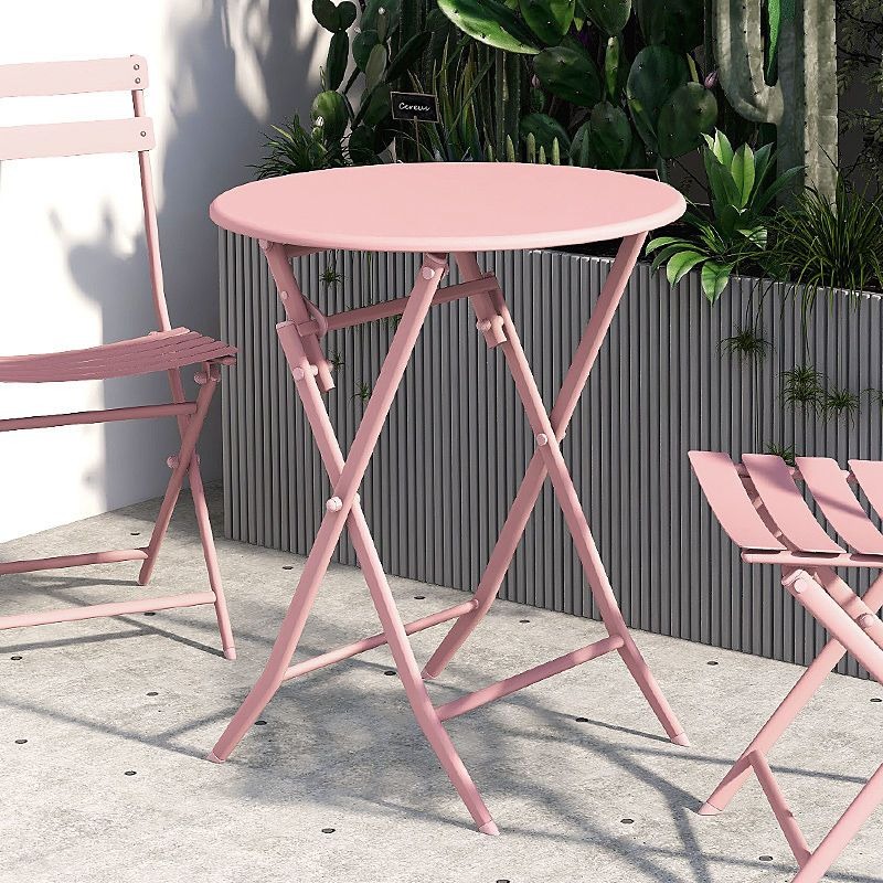 Outdoor Furniture Europe - Vielseitig Einsetzbarer Schmiedeeiserner Klappbarer Kaffeetisch Flexibler