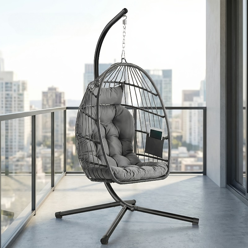 Hanging Egg Chair - Hängesessel mit Ständer – Faltbarer, abnehmbarer