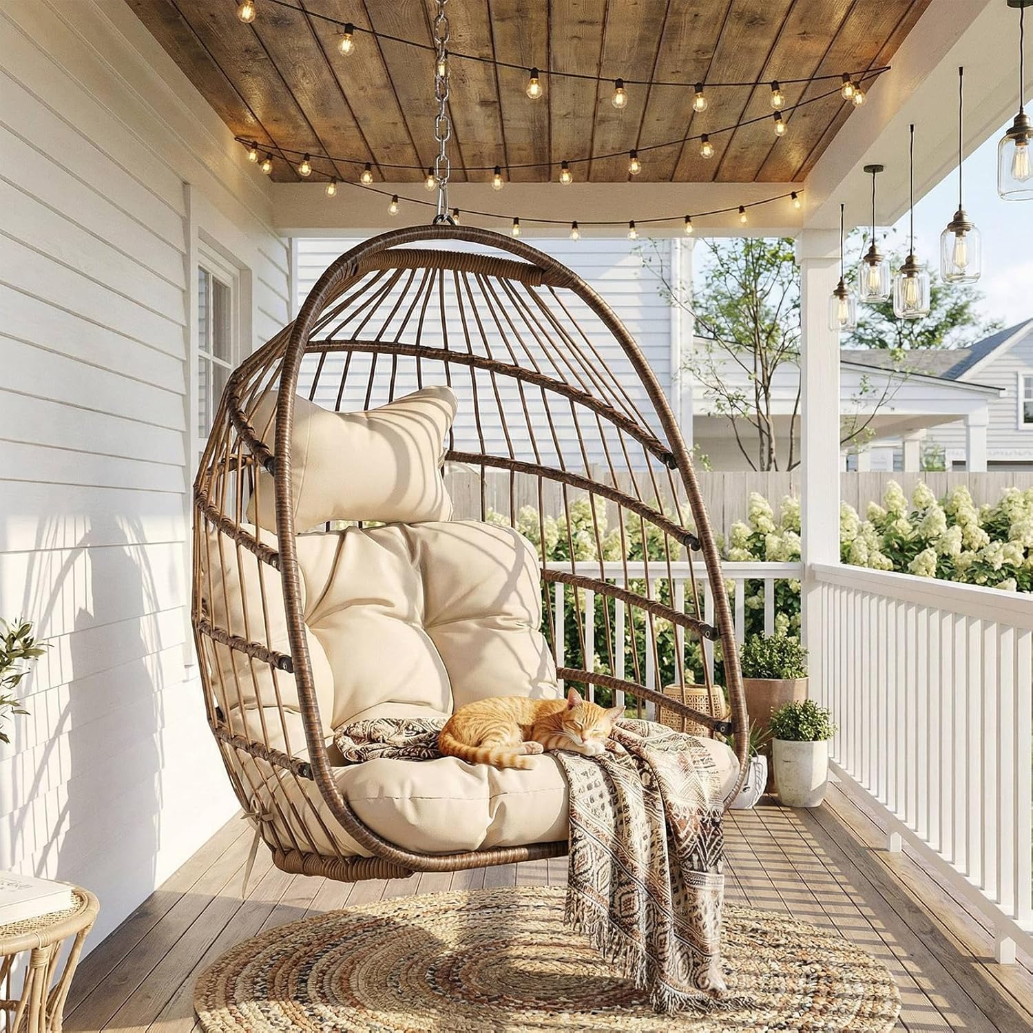 Hanging Egg Chair - Hängesessel für den Außenbereich ohne Gestell,
