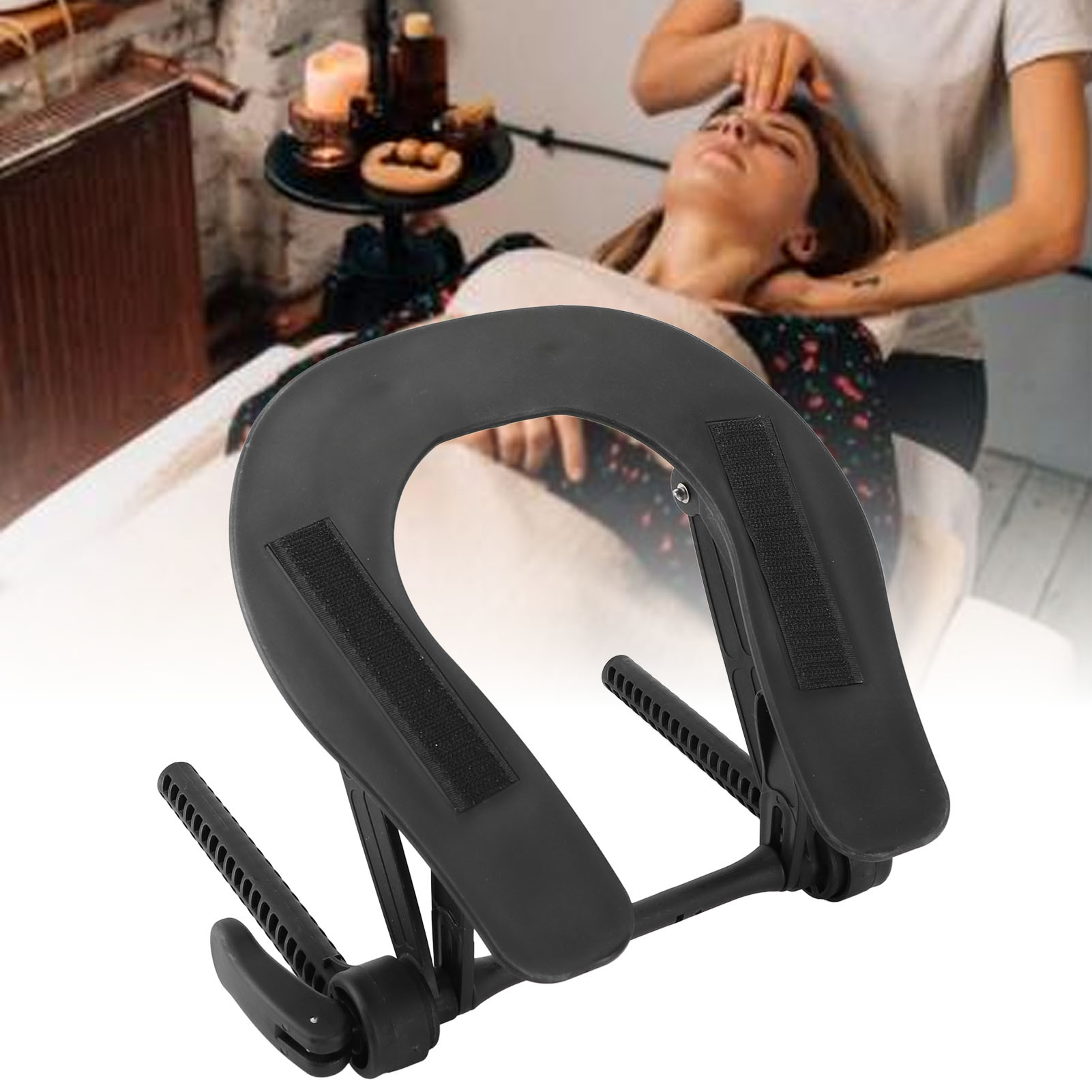 Bistro Table Set - Massage-Tisch-Gesichtsauflage, verstellbar, reduziert Gesichtsdruck, Massagebett-Stuhl-Kopfstützenplattform für