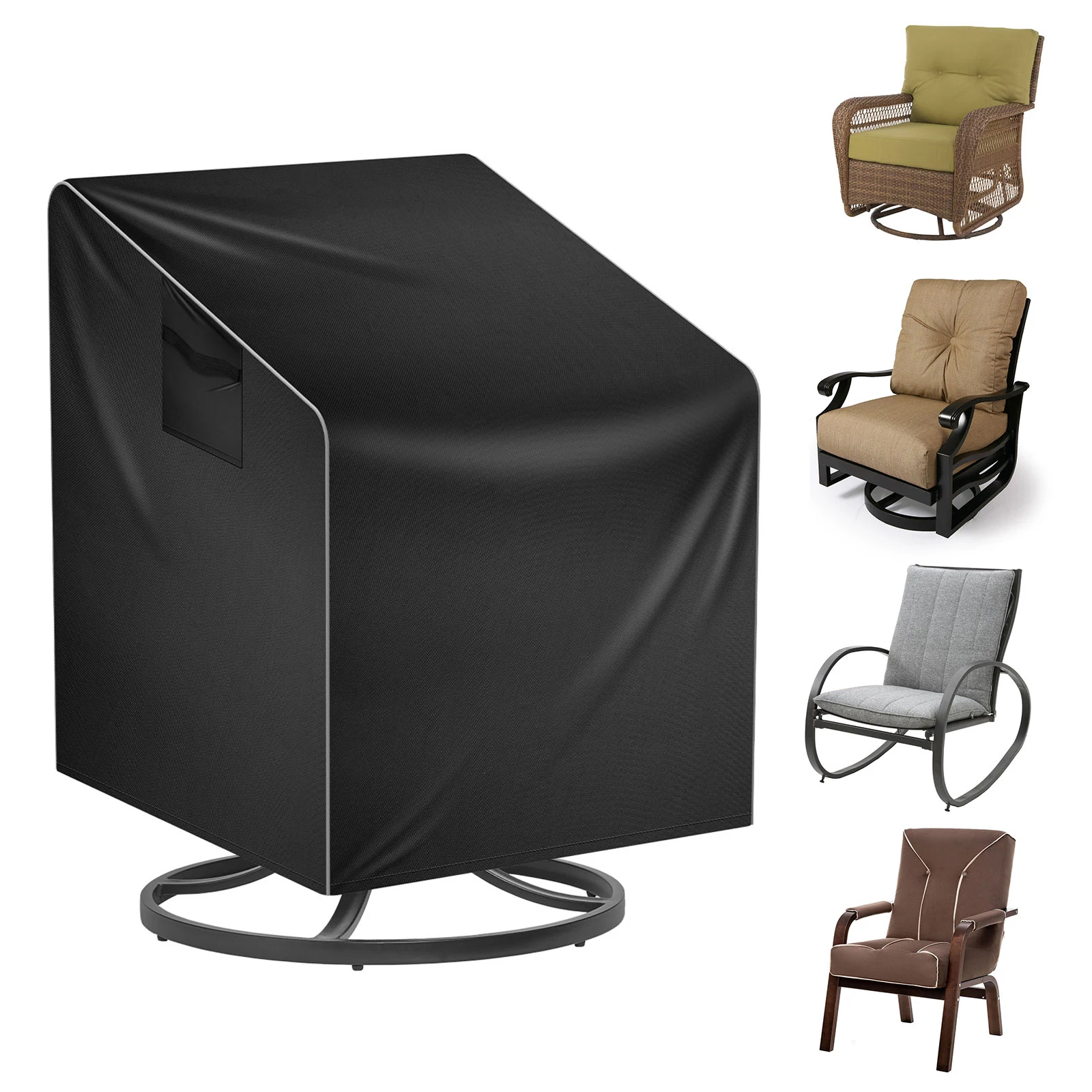 Outdoor Furniture Europe - Outdoor-Verdickter Stuhl-Staubschutz, Wasserdichter Universeller Gartenmöbel-Regenschutz, Robuster