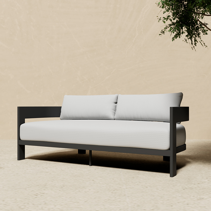 Modernes Aluminium-Outdoor-Sof – Outdoor Furniture L Shape Bewertung und Preis