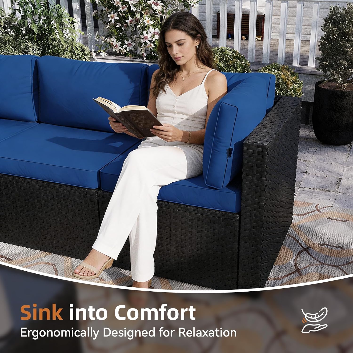 Terrassenmöbel-Set 5-teilig, O – Outdoor Furniture L Shape Bewertung und Preis