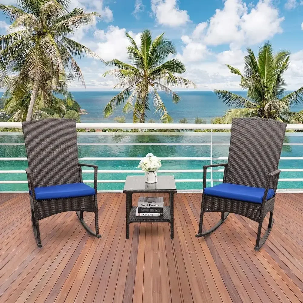 Outdoor PE-Rattan-Schaukelstuh – Bistro Table Set Bewertung und Preis