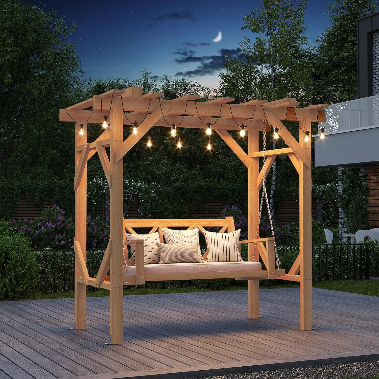 Zedernholz-Pergola-Schaukelban – Hanging Egg Chair Bewertung und Preis
