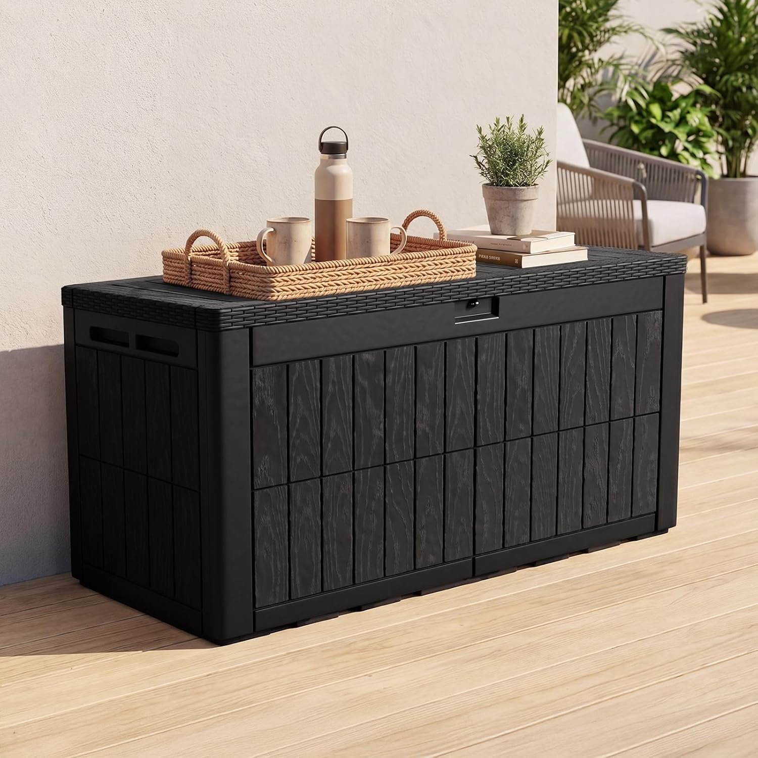 120 Gallonen Große Outdoor-Auf – Outdoor Furniture With Storage For Cushions Bewertung und Preis