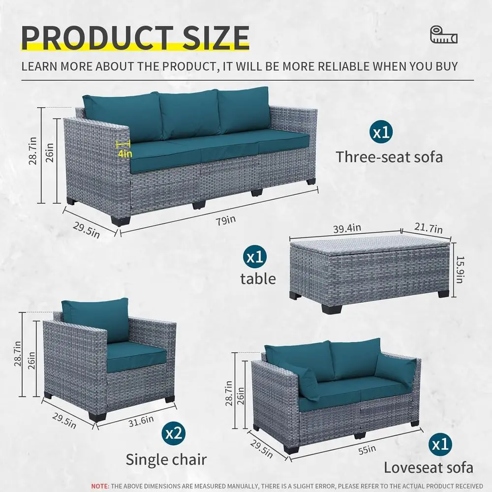 5-teiliges Gartenmöbel-Set aus – Outdoor Furniture With Storage For Cushions Bewertung und Preis