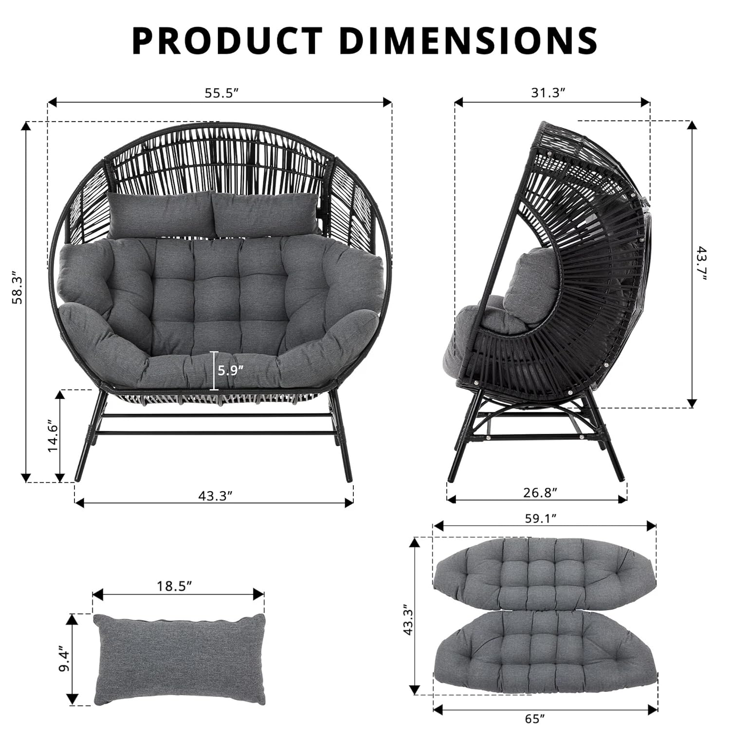 Outdoor Runder Eierstuhl mit A – Hanging Egg Chair Bewertung und Preis