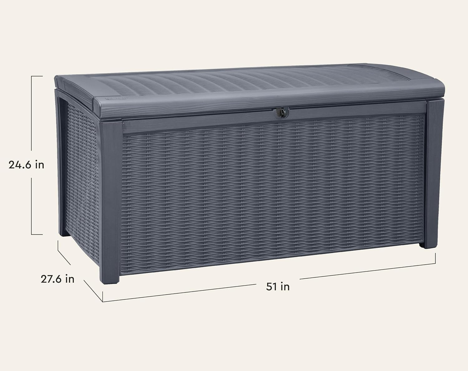 110 Gallonen Outdoor-Aufbewahr – Outdoor Furniture With Storage For Cushions Bewertung und Preis