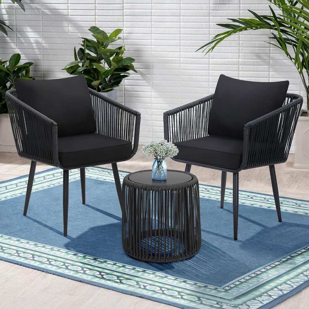 3-teiliges Terrassen-Bistro-Se – Bistro Table Set Bewertung und Preis