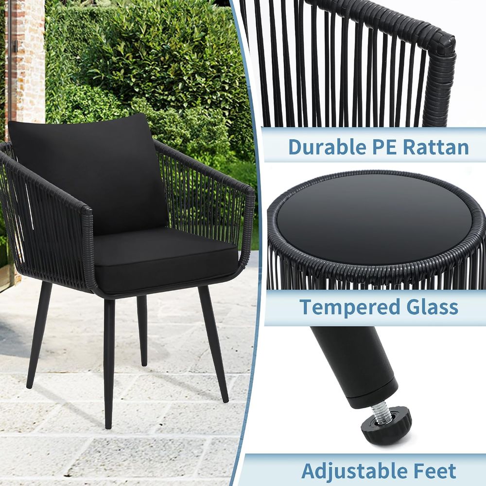 3-teiliges Terrassen-Bistro-Se – Bistro Table Set Bewertung und Preis