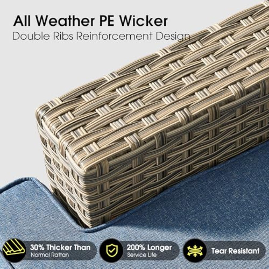 Outdoor-Sitzgruppe mit Feuerst – Outdoor Furniture L Shape Bewertung und Preis