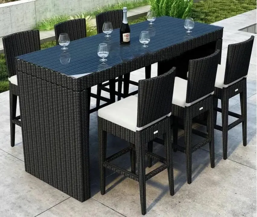 7-teiliges Rattan-Bar-Set, Gar – Outdoor Furniture Europe Bewertung und Preis