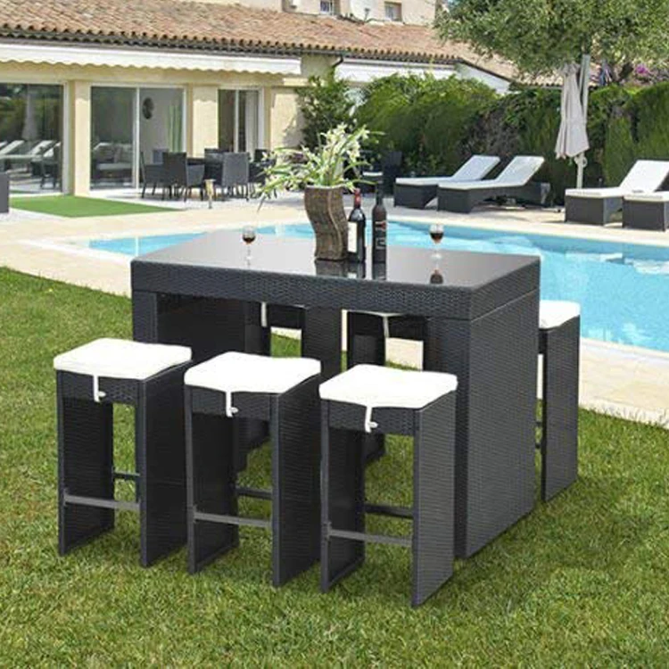 7-teiliges Rattan-Bar-Set, Gar – Outdoor Furniture Europe Bewertung und Preis