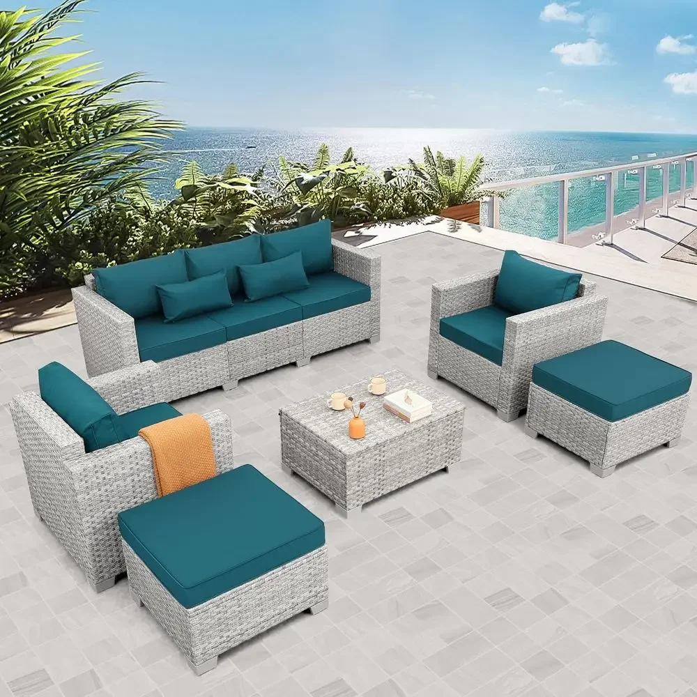 6-teiliges Outdoor-Gartenmöbel – Outdoor Furniture With Storage For Cushions Bewertung und Preis