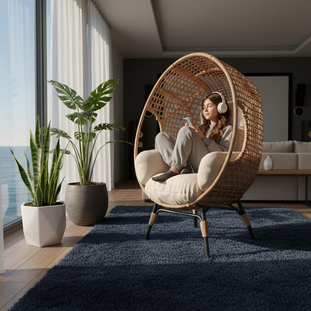 Eleganter Hängesessel mit Boge – Hanging Egg Chair Bewertung und Preis