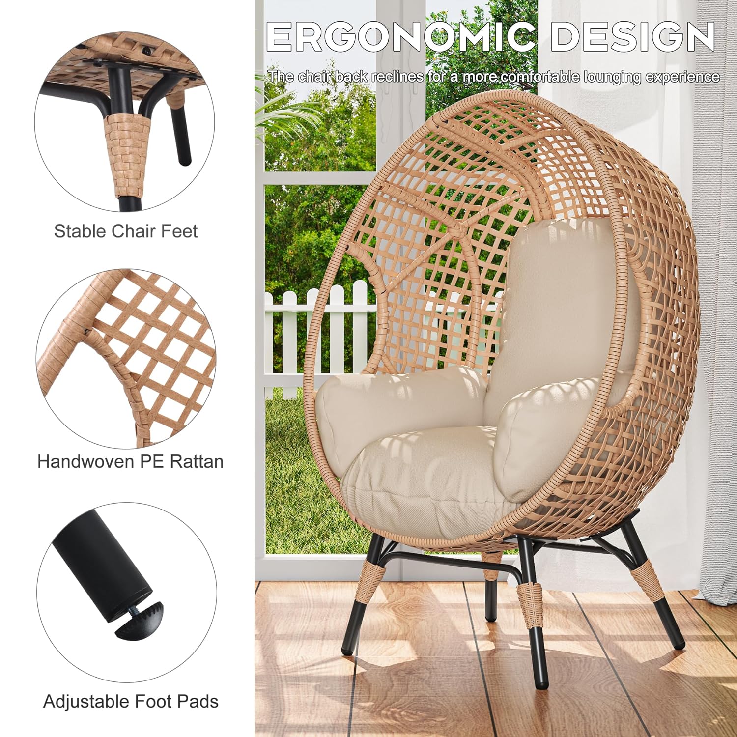 Eleganter Hängesessel mit Boge – Hanging Egg Chair Bewertung und Preis