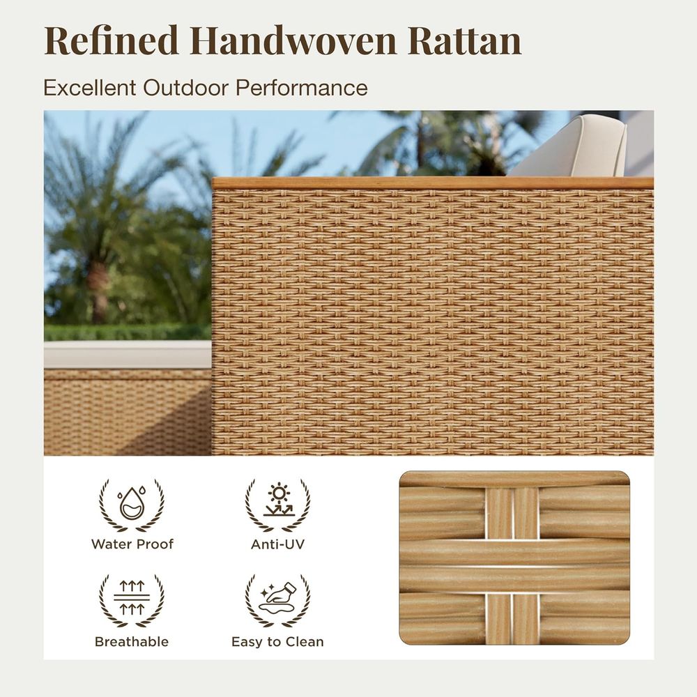 Gartenmöbel-Set aus Korbgeflec – Outdoor Furniture L Shape Bewertung und Preis