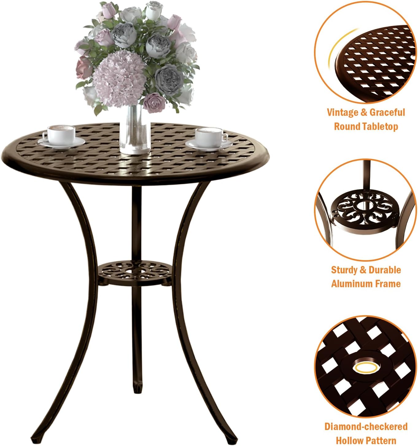 3-teiliges rostfreies Bistro-S – Bistro Table Set Bewertung und Preis