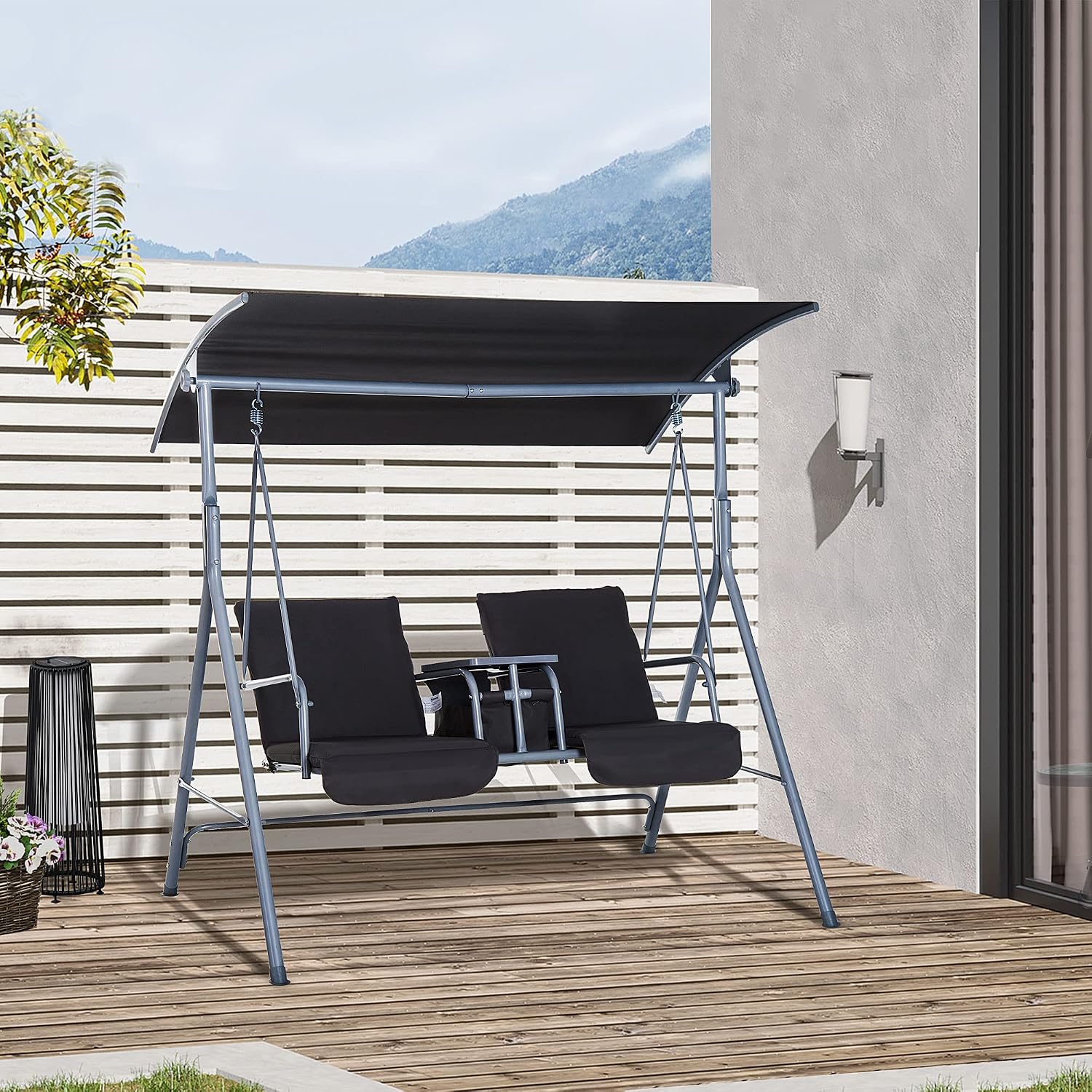 Garten-Schaukelbank für 2 Pers – Outdoor Furniture With Storage For Cushions Bewertung und Preis