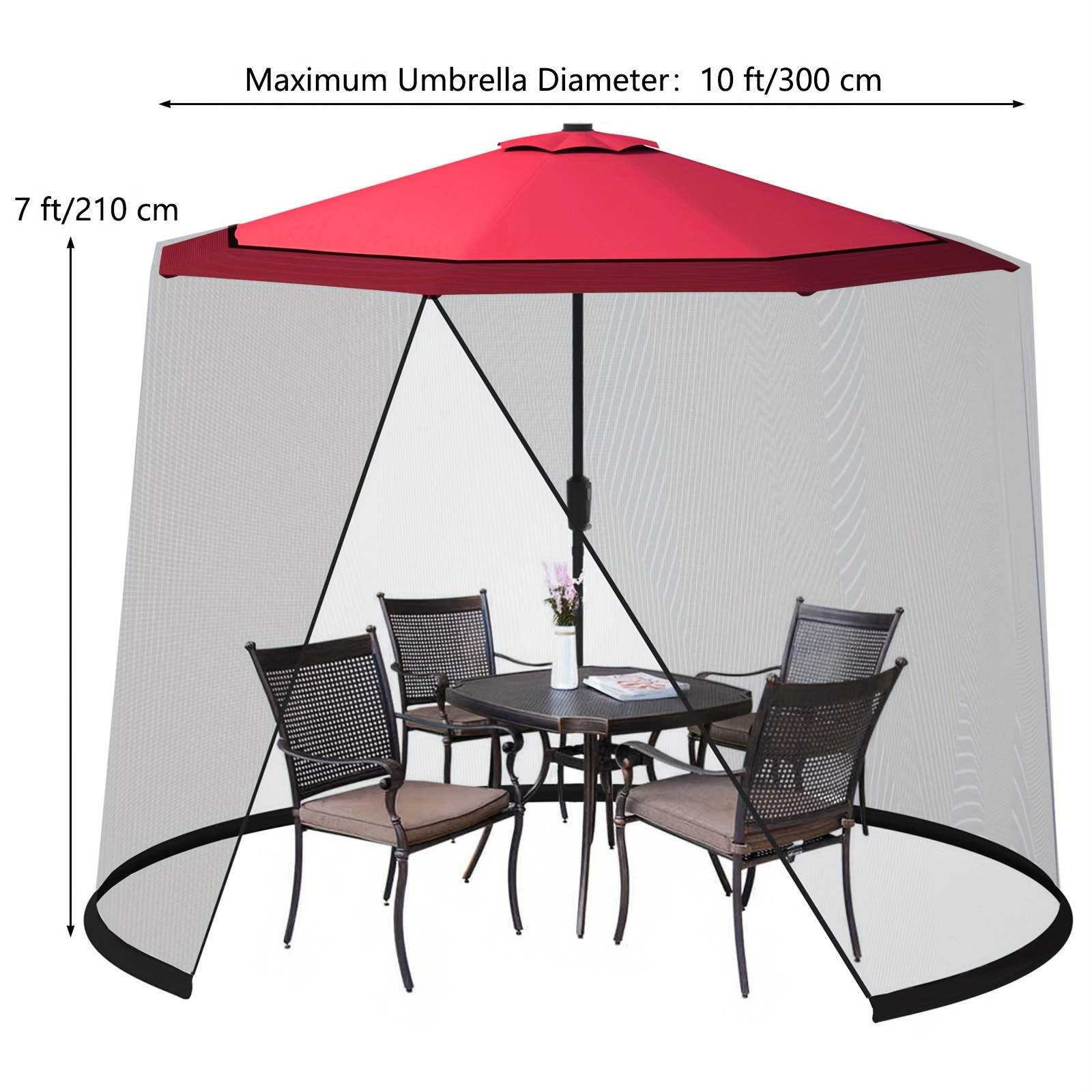 9FT 10FT Terrassenschirm-Moski – Outdoor Furniture Philippines Bewertung und Preis