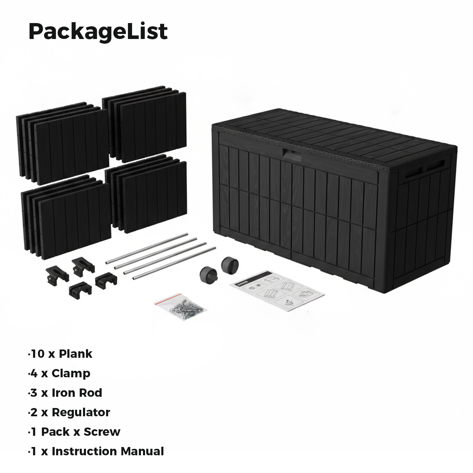100 Gallonen Outdoor-Aufbewahr – Outdoor Furniture With Storage For Cushions Bewertung und Preis