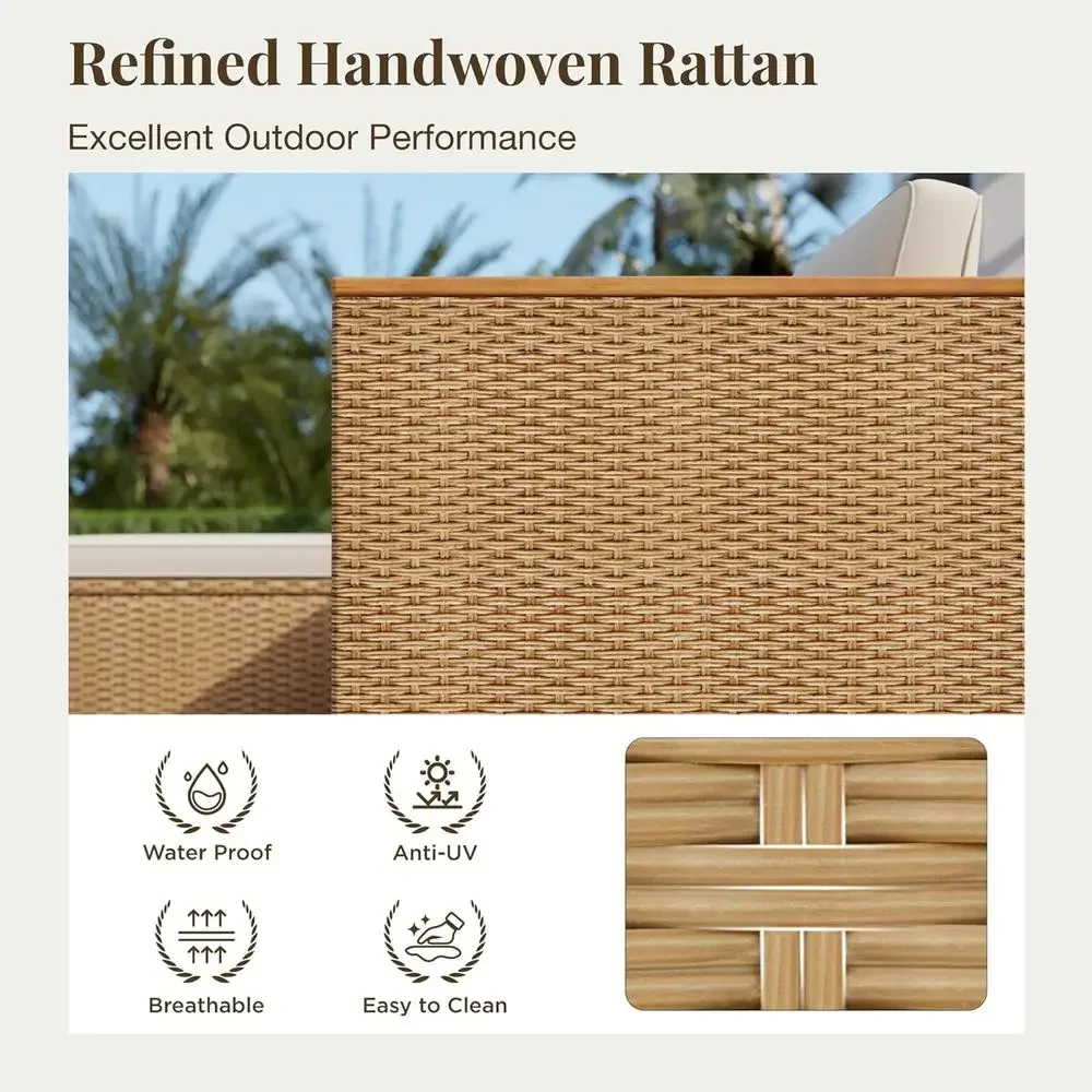 3-teiliges Outdoor-Gartenmöbel – Outdoor Furniture L Shape Bewertung und Preis